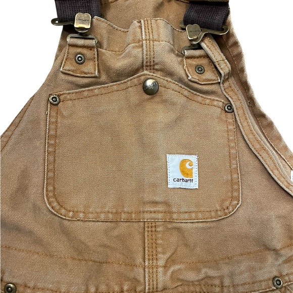 Carhartt Other - Boys Carhartt Tan Overalls work overalls with adjustable straps